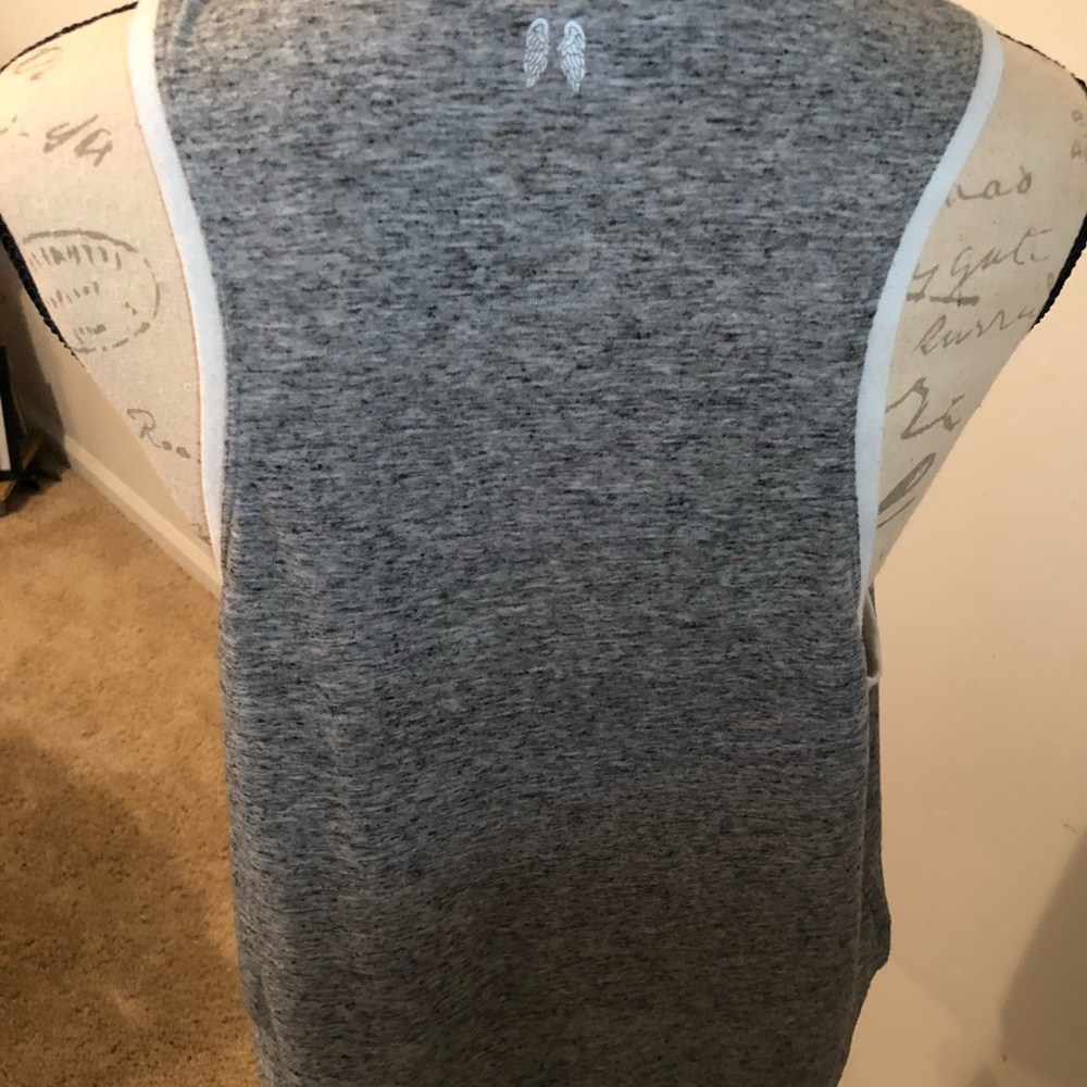 Grey and white Victoria secret tank top